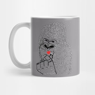 Cute heart, small heart, Korea finger heart Mug